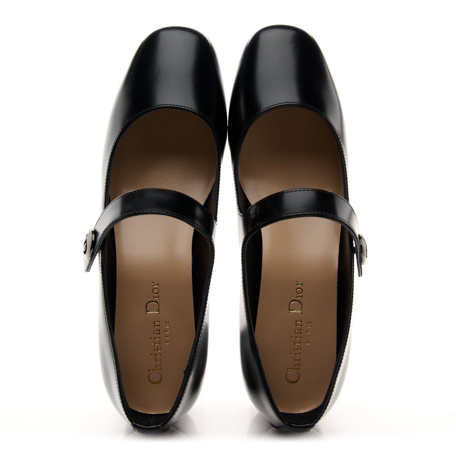 Christian Dior Brushed Calfskin Uniform 30mm Pumps 37.5 Black 3 of 8