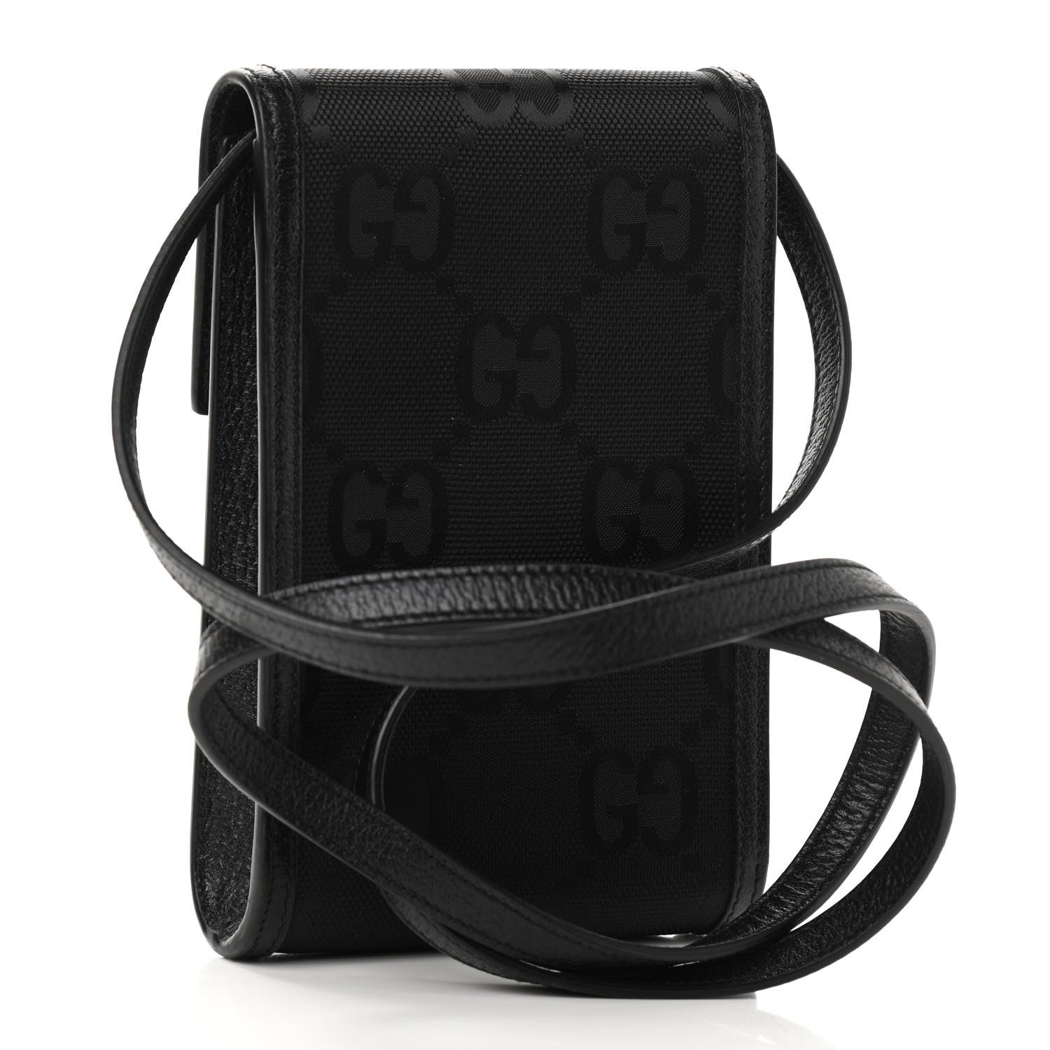 Gucci Econyl Nylon Monogram Off The Grid Crossbody Bag Black 3 of 10