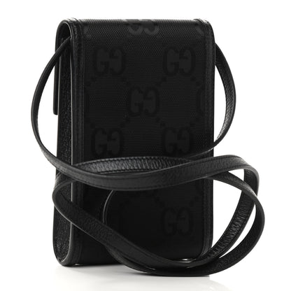 Gucci Econyl Nylon Monogram Off The Grid Crossbody Bag Black 3 of 10