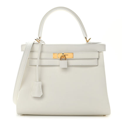 Hermes Evercolor Kelly Retourne 28 White 1 of 11