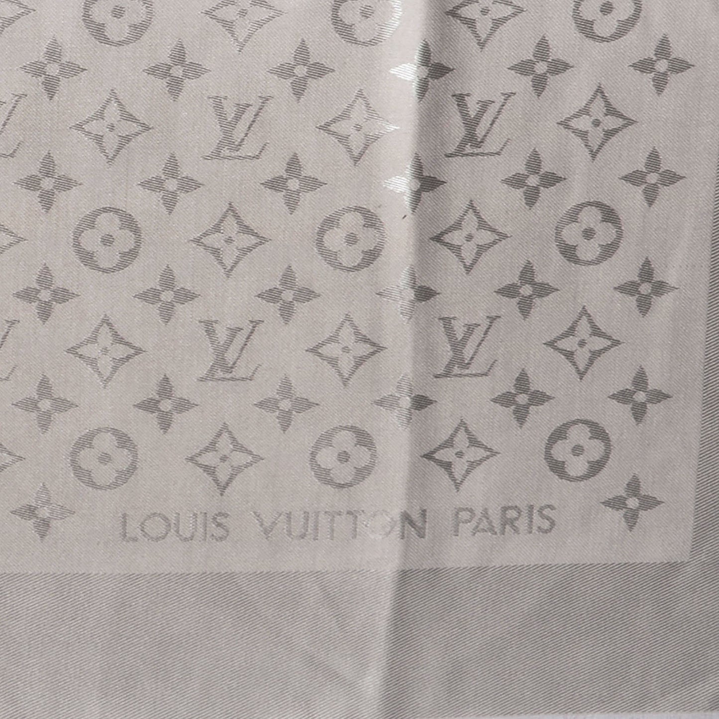 Silk Wool Monogram Shawl Beige