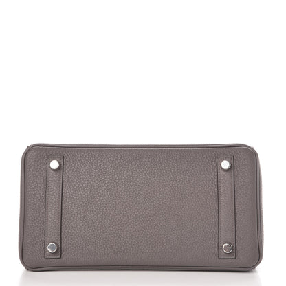 Hermes Togo Birkin 25 Etain 7 of 37
