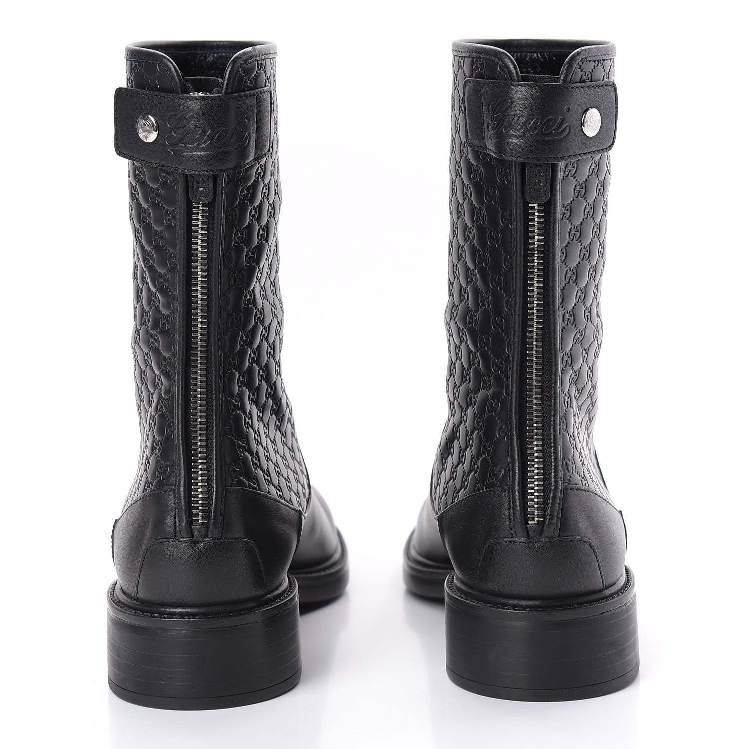 Gucci Soft Microguccissima Zip Boots 39 Black 5 of 9