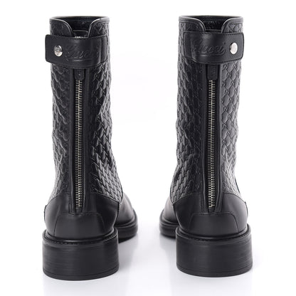 Gucci Soft Microguccissima Zip Boots 39 Black 5 of 9