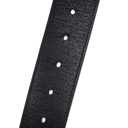 Gucci Textured Calfskin Double G 40mm Belt 95 38 Black 4 of 5
