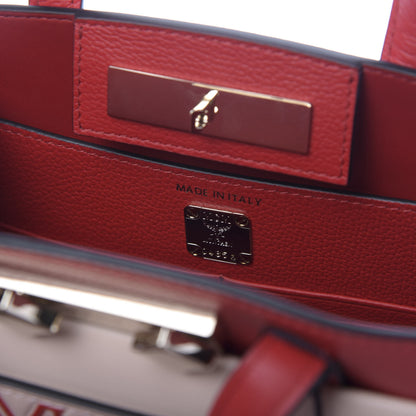 MCM Calfskin Mini Milano Tote Ruby Red Rose Dust 8 of 10
