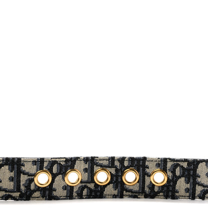 Christian Dior Oblique Diorquake Belt 80/32 Blue Multi 3 of 8