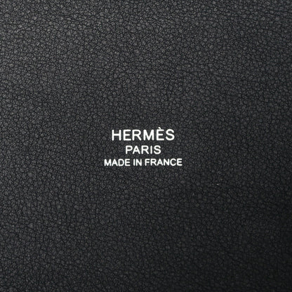 Hermes Swift H Canvas Cabas H En Biais 27 Black Ecru 6 of 9