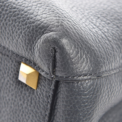 MCM Grained Calfskin Medium Milla Tote Phantom Grey 19 of 19