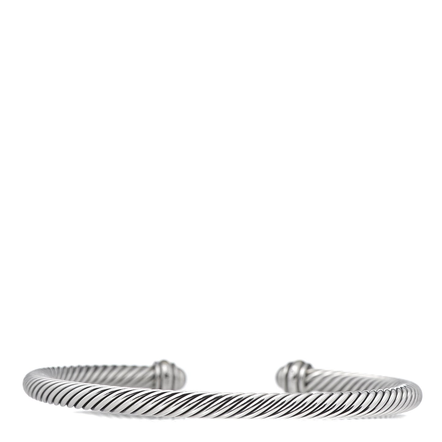 Sterling Silver 18K Yellow Gold 4mm Cable Classics Bracelet