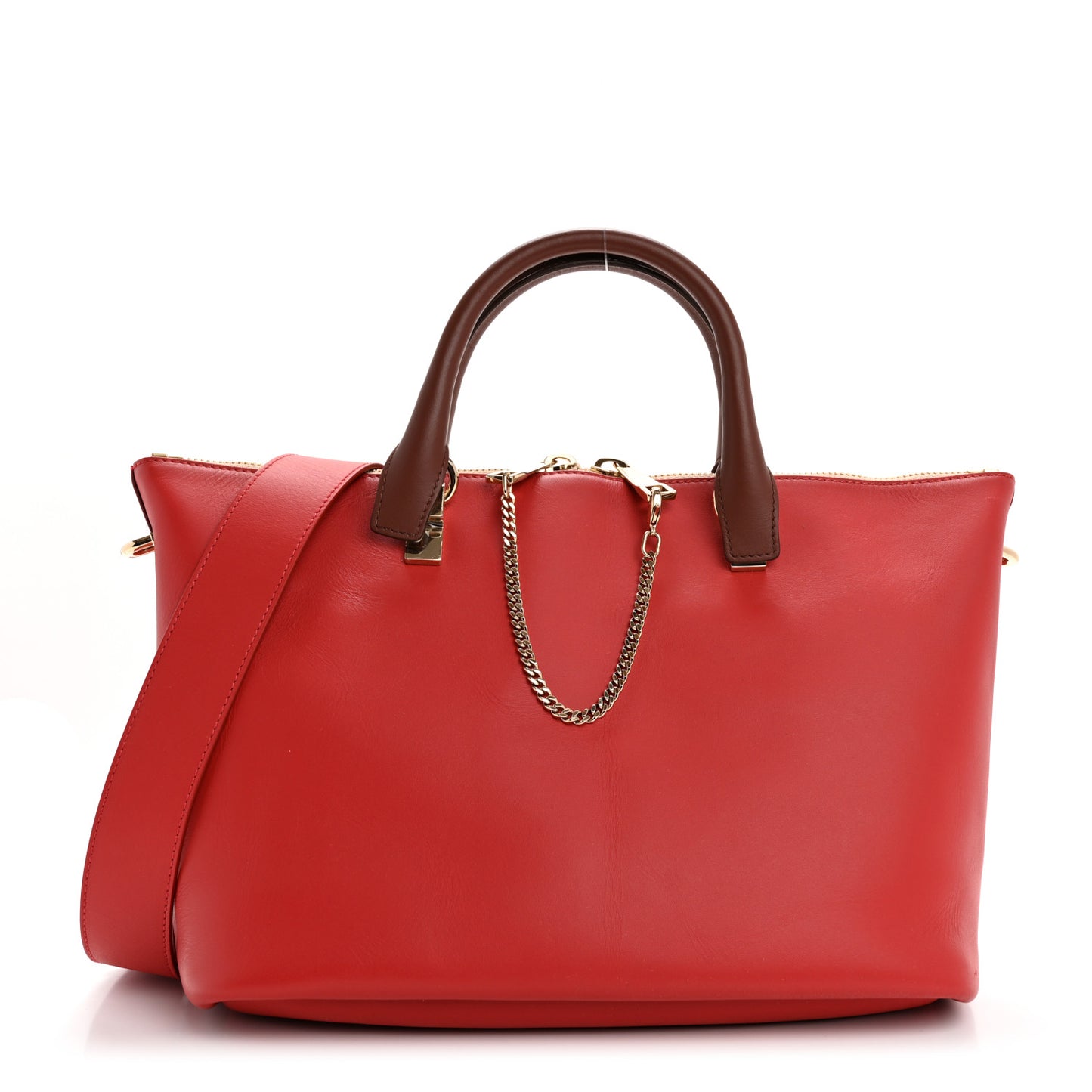 Smooth Calfskin Medium Baylee Tote  Cherry Jelly