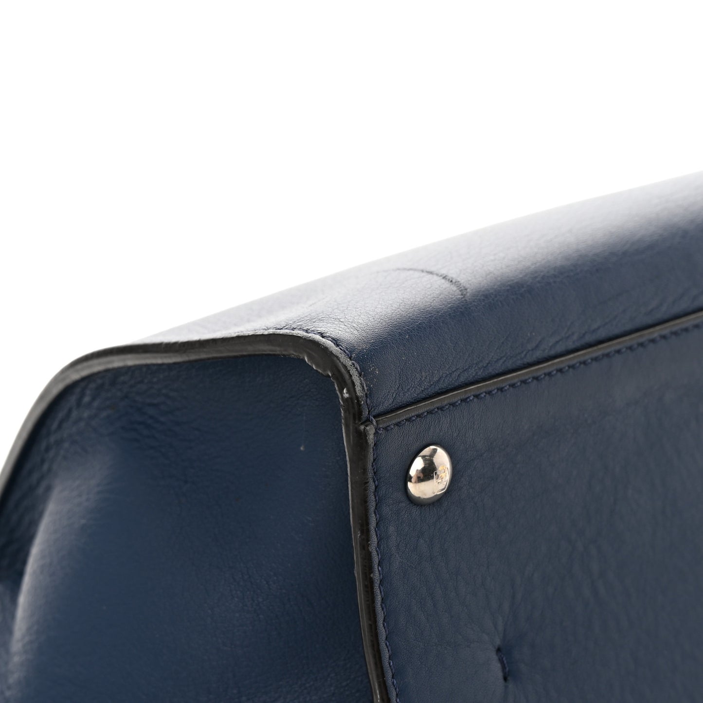 Vitello Dolce Shiny Nappa Petite 3Jours Tote Blue