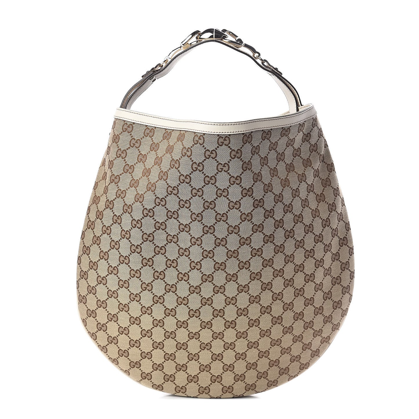 Monogram Large Wave Hobo Off White