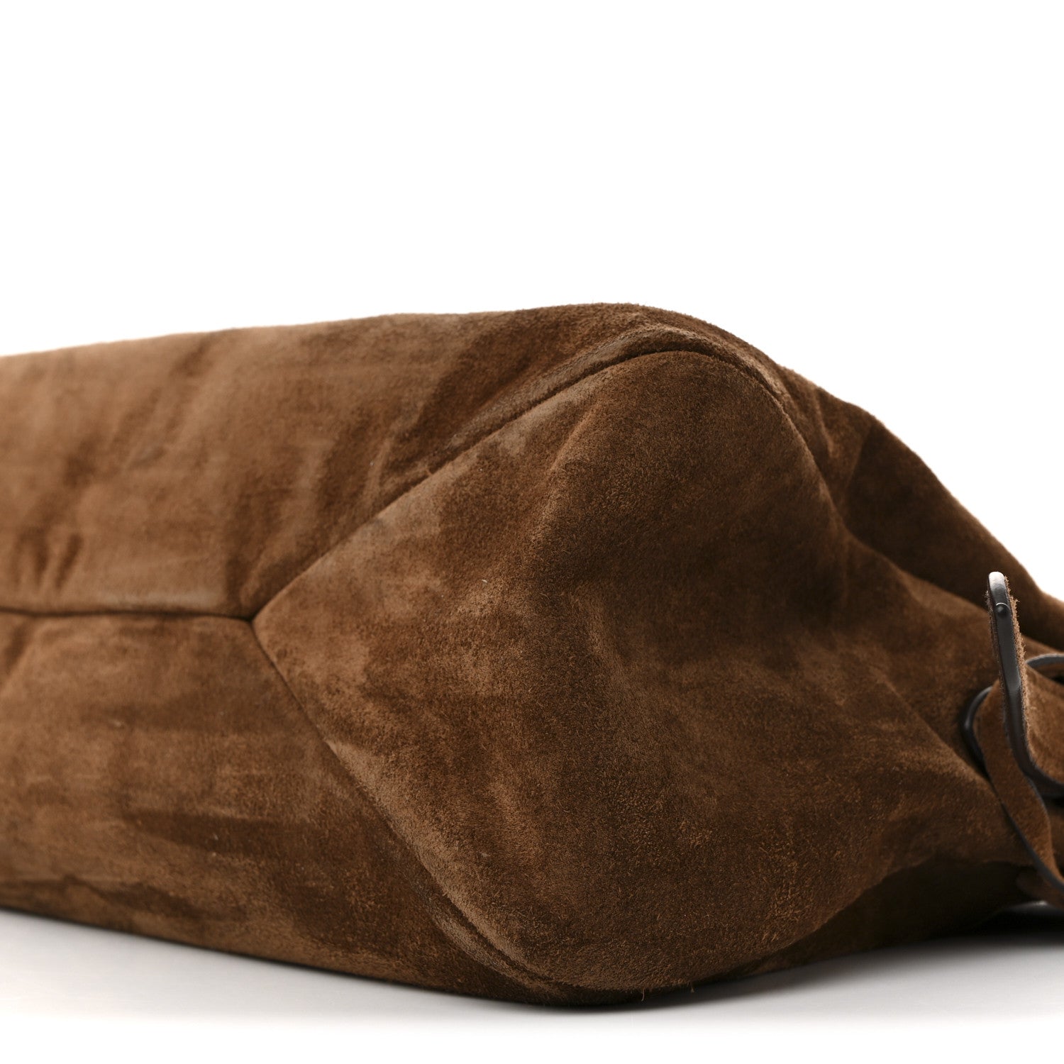 Prada Scamosciato Suede Large Aimee Shoulder Bag Cacao 1777337