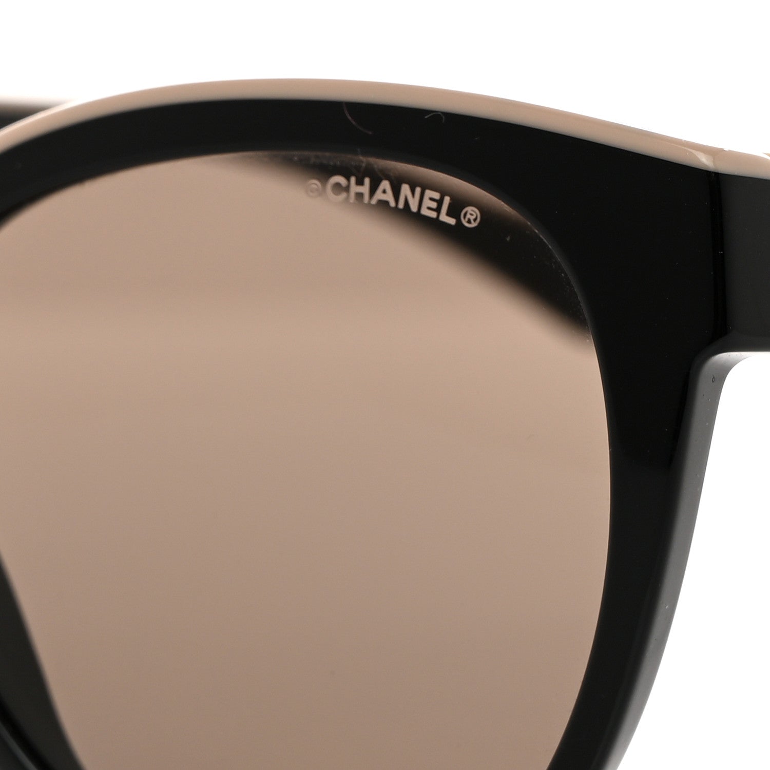 Chanel Acetate CC Butterfly Sunglasses 5414 Black Beige 7 of 8