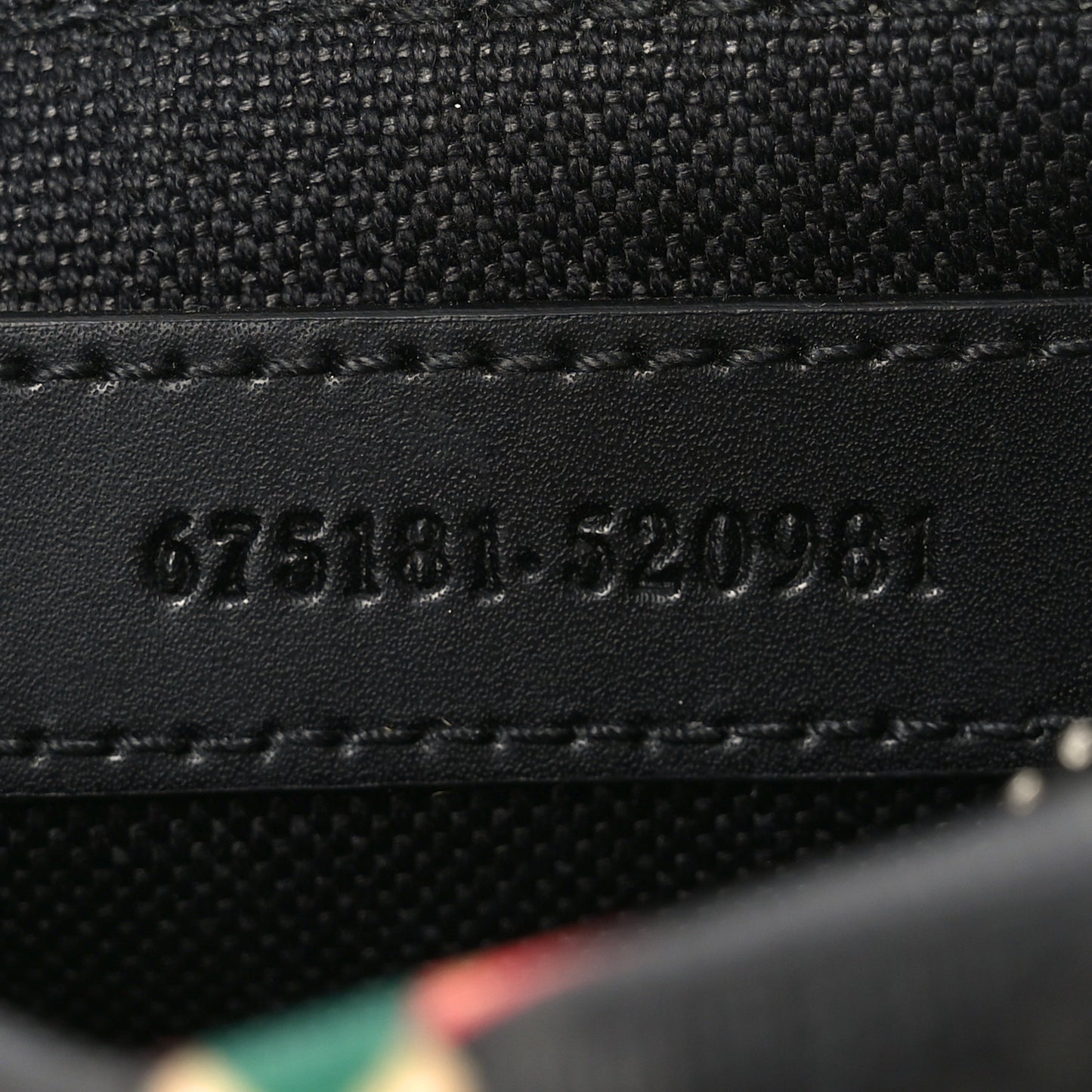 GG Supreme Monogram Bee Multicolor Appia Calfskin Belt Bag Black Multicolor
