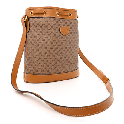 Gucci X DISNEY Mini Vintage GG Supreme Monogram Bucket Bag Beige Vintage Sun Oil 3 of 11