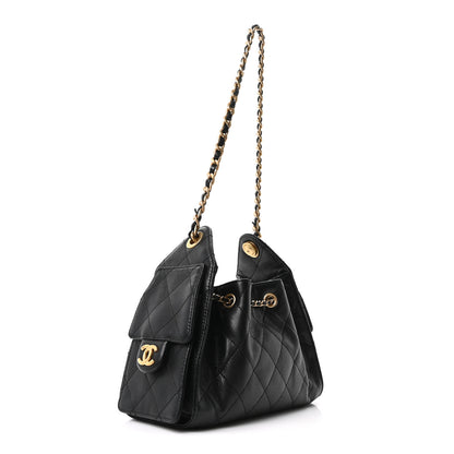 Chanel Caviar Quilted Mini Chanel 25 Handbag Black 2 of 9