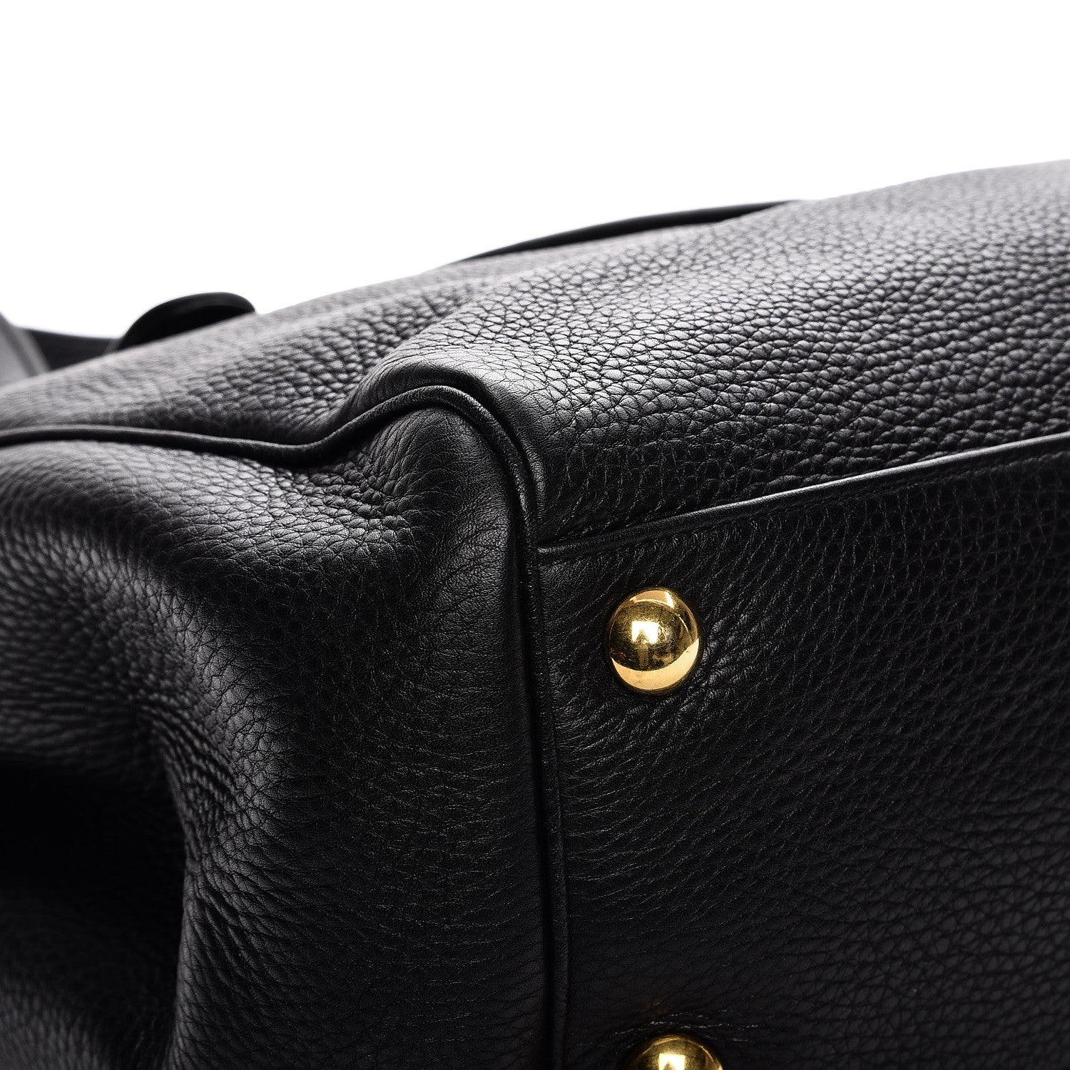 Gucci Pebbled Calfskin Medium 1973 Tote Black 8 of 21