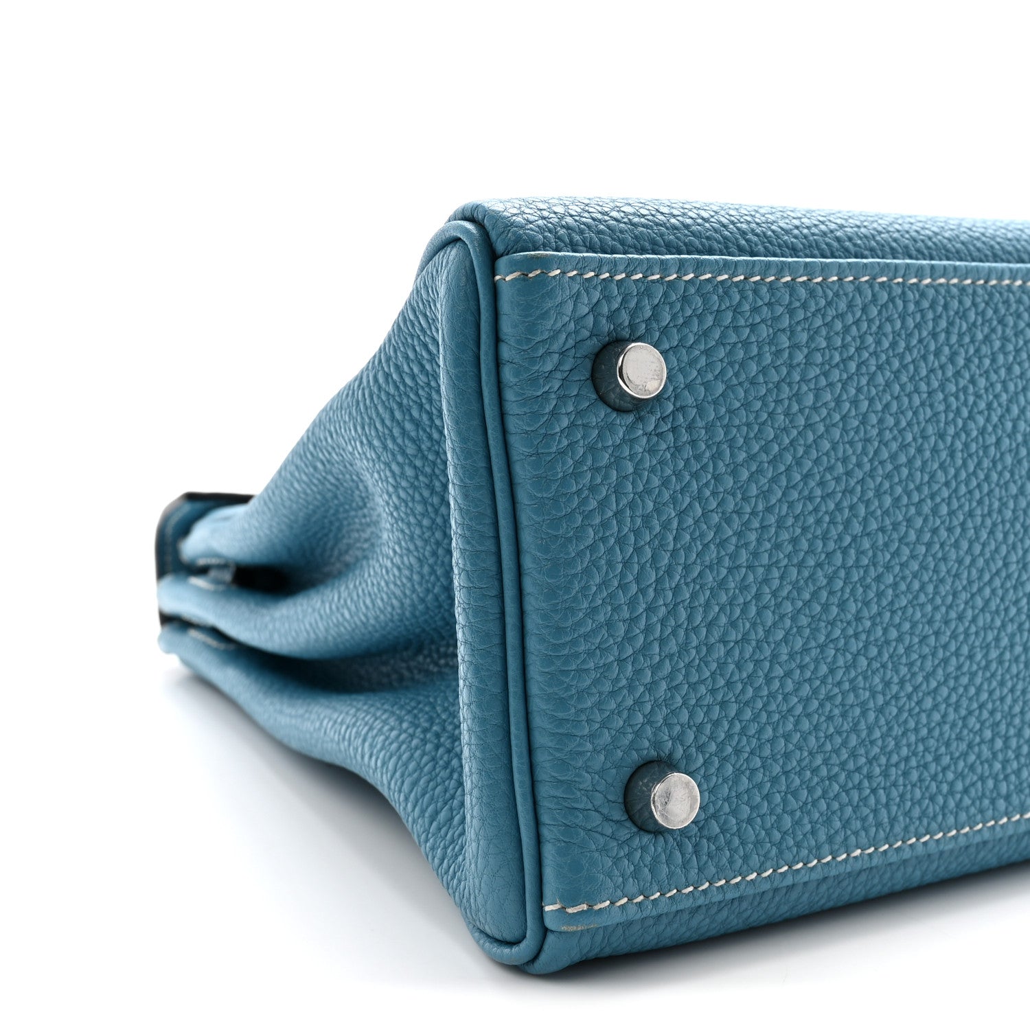 Hermes Togo Kelly Retourne 28 Blue Jean 8 of 9