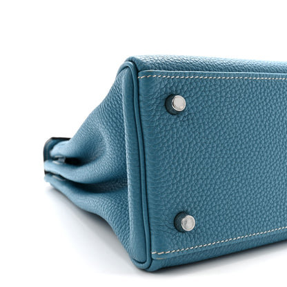 Hermes Togo Kelly Retourne 28 Blue Jean 8 of 9