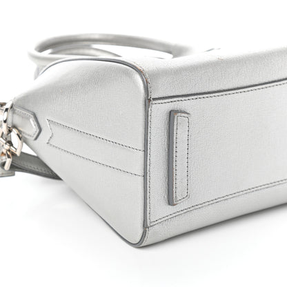 Givenchy Metallic Sugar Goatskin Mini Antigona Silver 15 of 16
