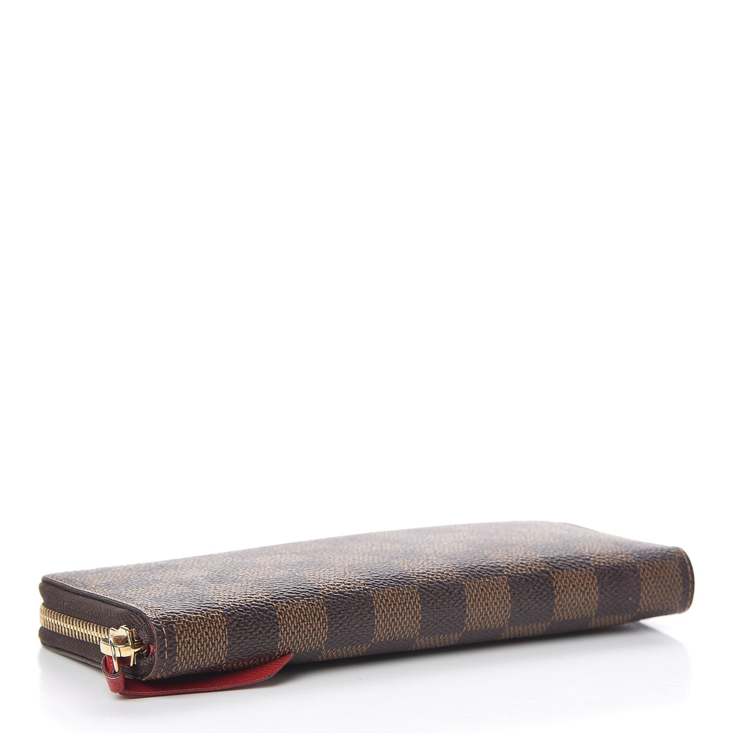 Damier Ebene Clemence Wallet Cherry