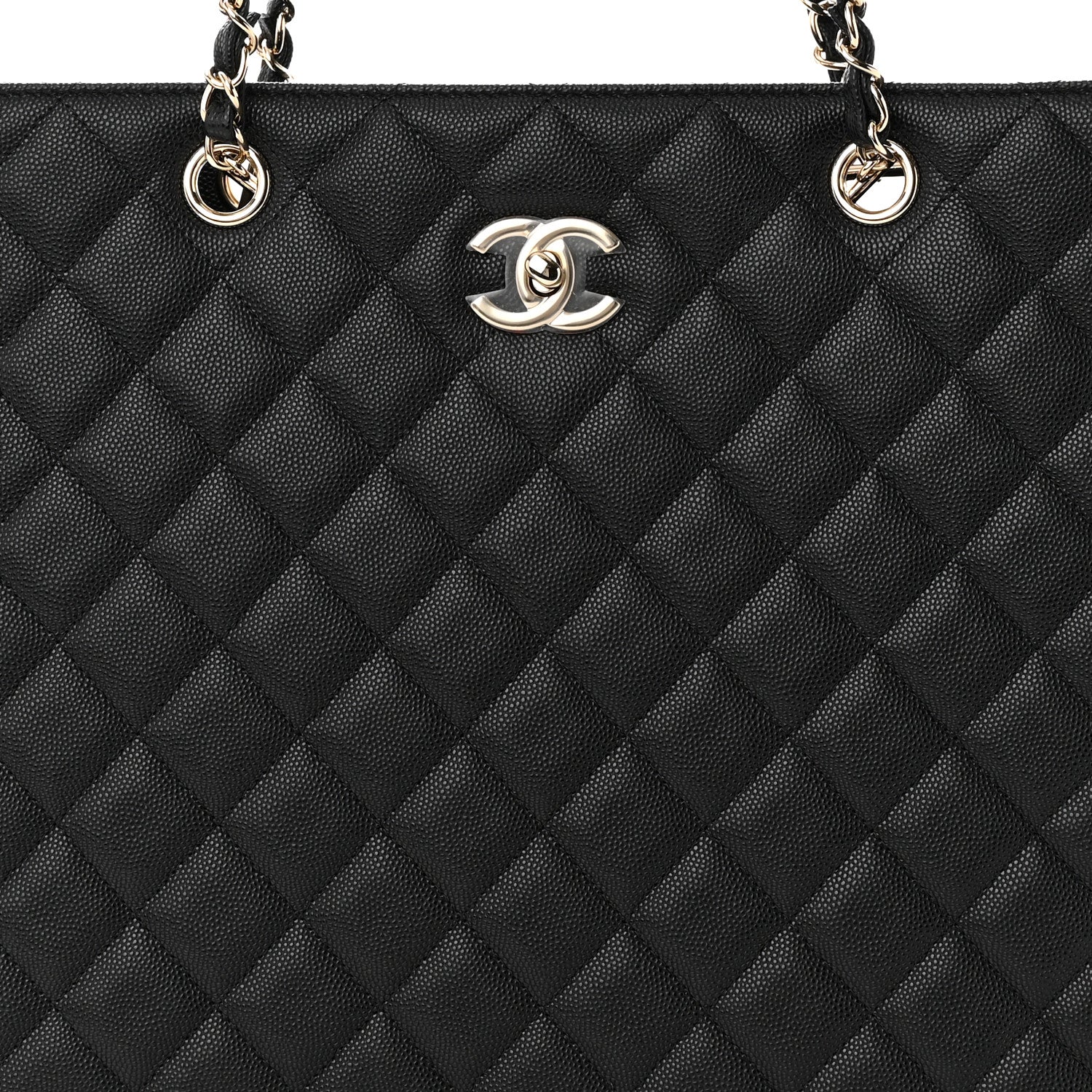 Chanel Caviar Quilted Large Shopping Tote Black 8 of 10