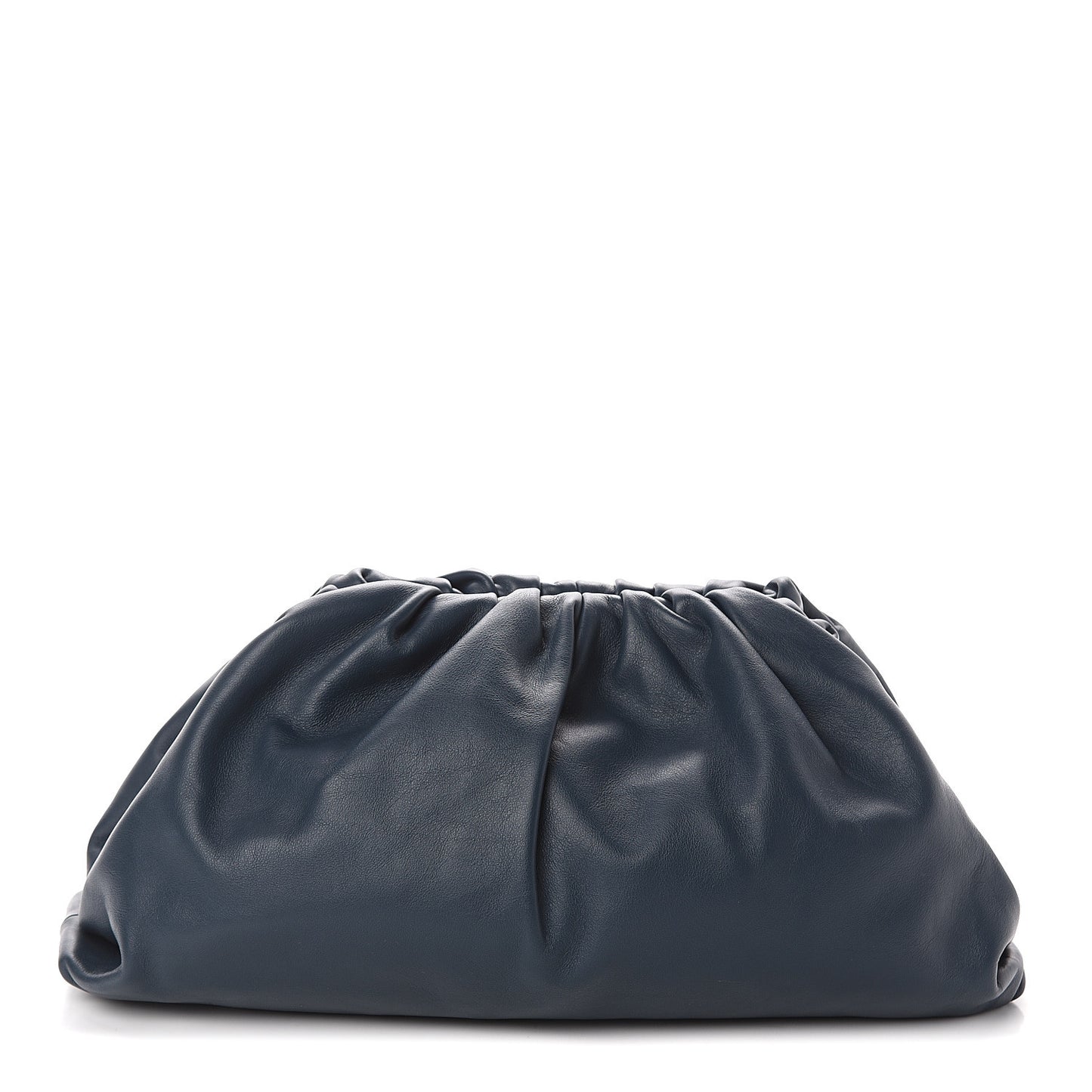 Smooth Butter Calf The Pouch Oversized Clutch Deep Blue