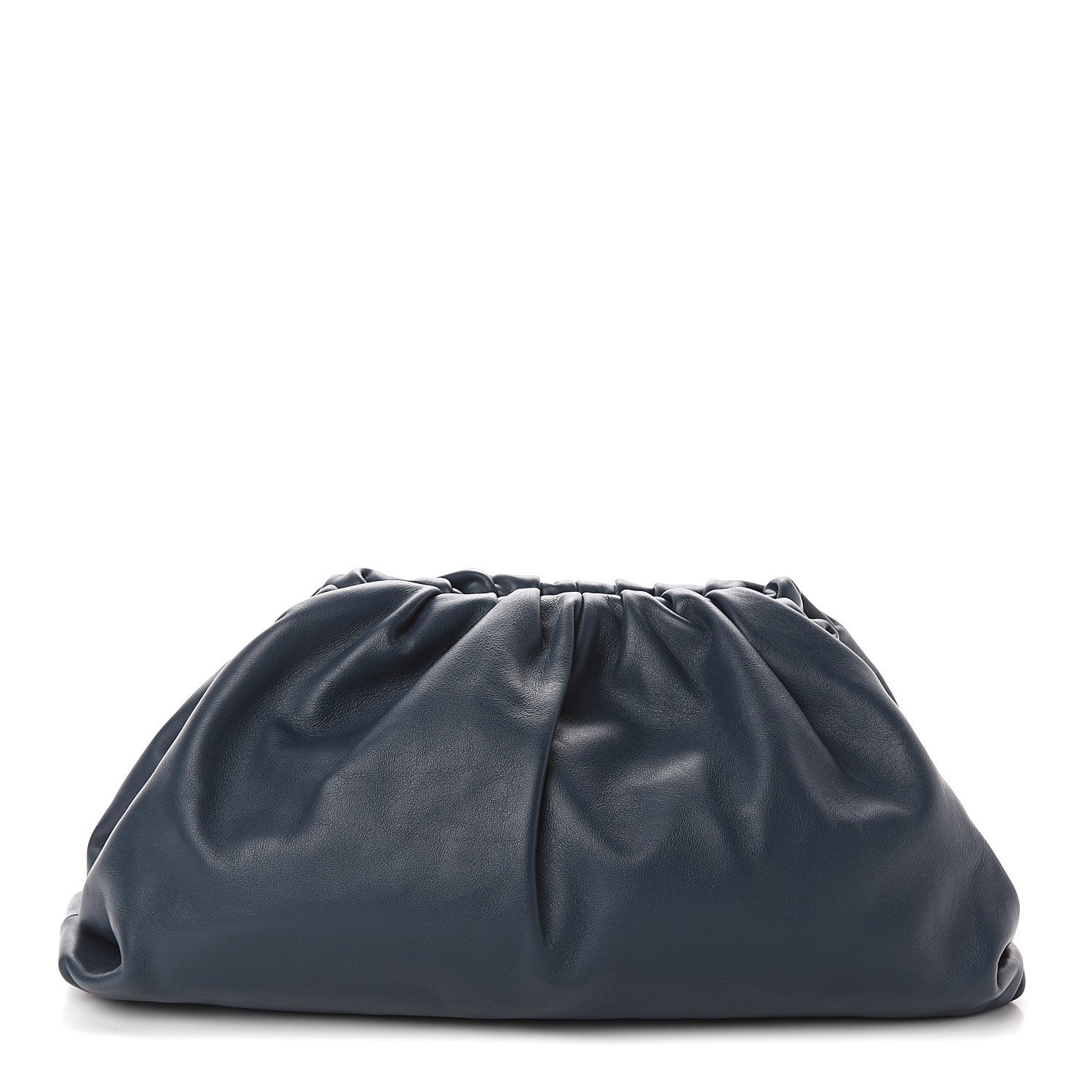 Bottega Veneta Smooth Butter Calf The Pouch Oversized Clutch Deep Blue 1 of 8