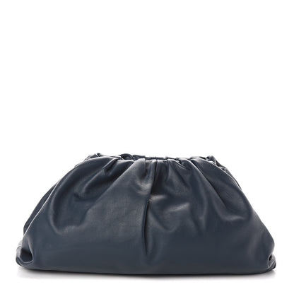 Bottega Veneta Smooth Butter Calf The Pouch Oversized Clutch Deep Blue 1 of 8
