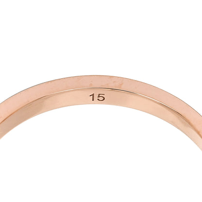 Gucci 18K Rose Gold Diamond GG Running Ring 55 7.25 6 of 6