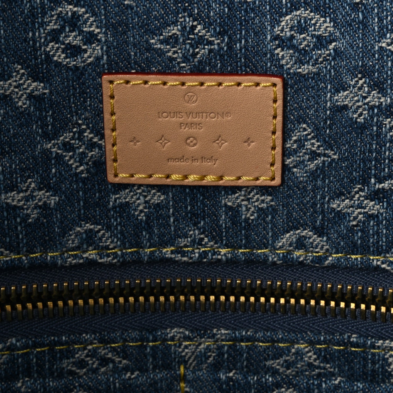 Louis Vuitton Monogram Denim CarryAll MM Blue 7 of 10