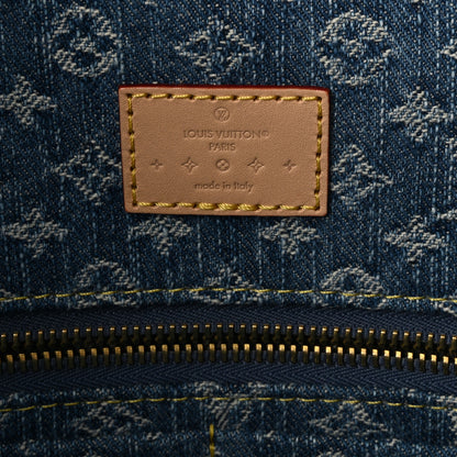 Louis Vuitton Monogram Denim CarryAll MM Blue 7 of 10