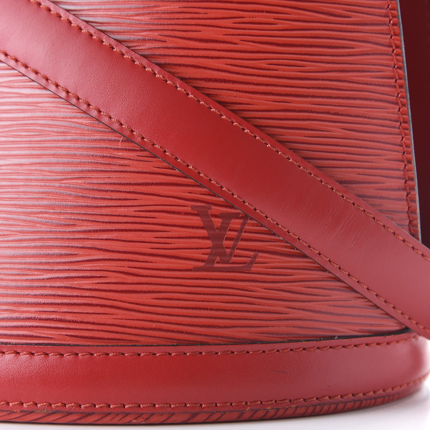 Louis Vuitton Epi Cluny Castillan Red 7 of 8