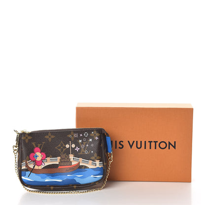 Louis Vuitton Monogram 2019 Christmas Animation Mini Venice Pochette Accessories Blue 7 of 7