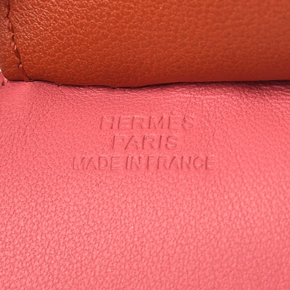 Hermes Milo Lambskin Grigri Rodeo Horse Bag Charm GM Rose Azalee Cornaline Bleu De Malte 3 of 3