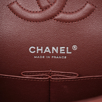 Chanel Lambskin Quilted Medium Double Flap Burgundy 6 of 10