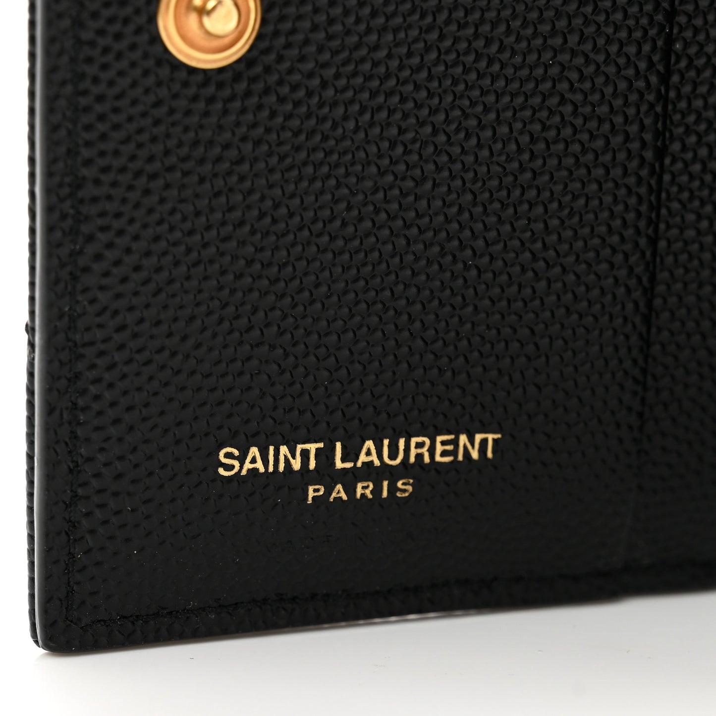 Grain De Poudre Matelasse Chevron Monogram Zipped Card Case Black