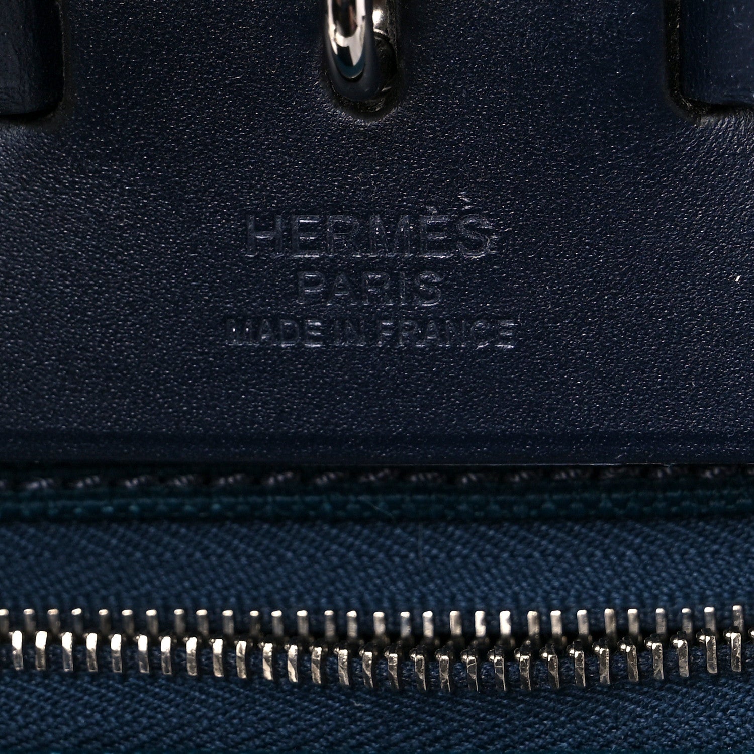 Hermes Toile Vache Hunter Herbag Zip 39 MM Bleu Ocean Bleu Indigo 6 of 15
