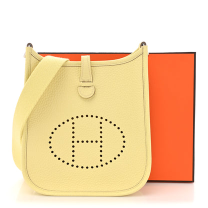 Hermes Taurillon Clemence Evelyne TPM Jaune Milton 11 of 11