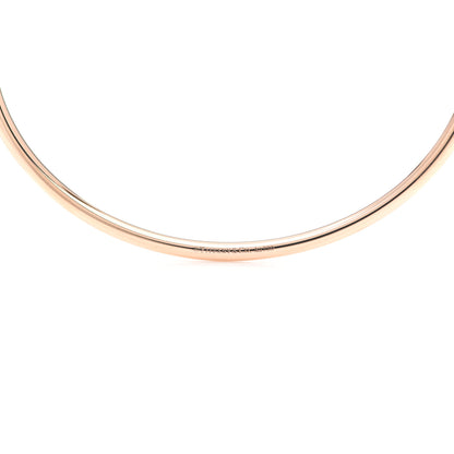 Tiffany 18K Rose Gold Gray Moonstone 8mm HardWear Ball Bypass Bracelet 3 of 4