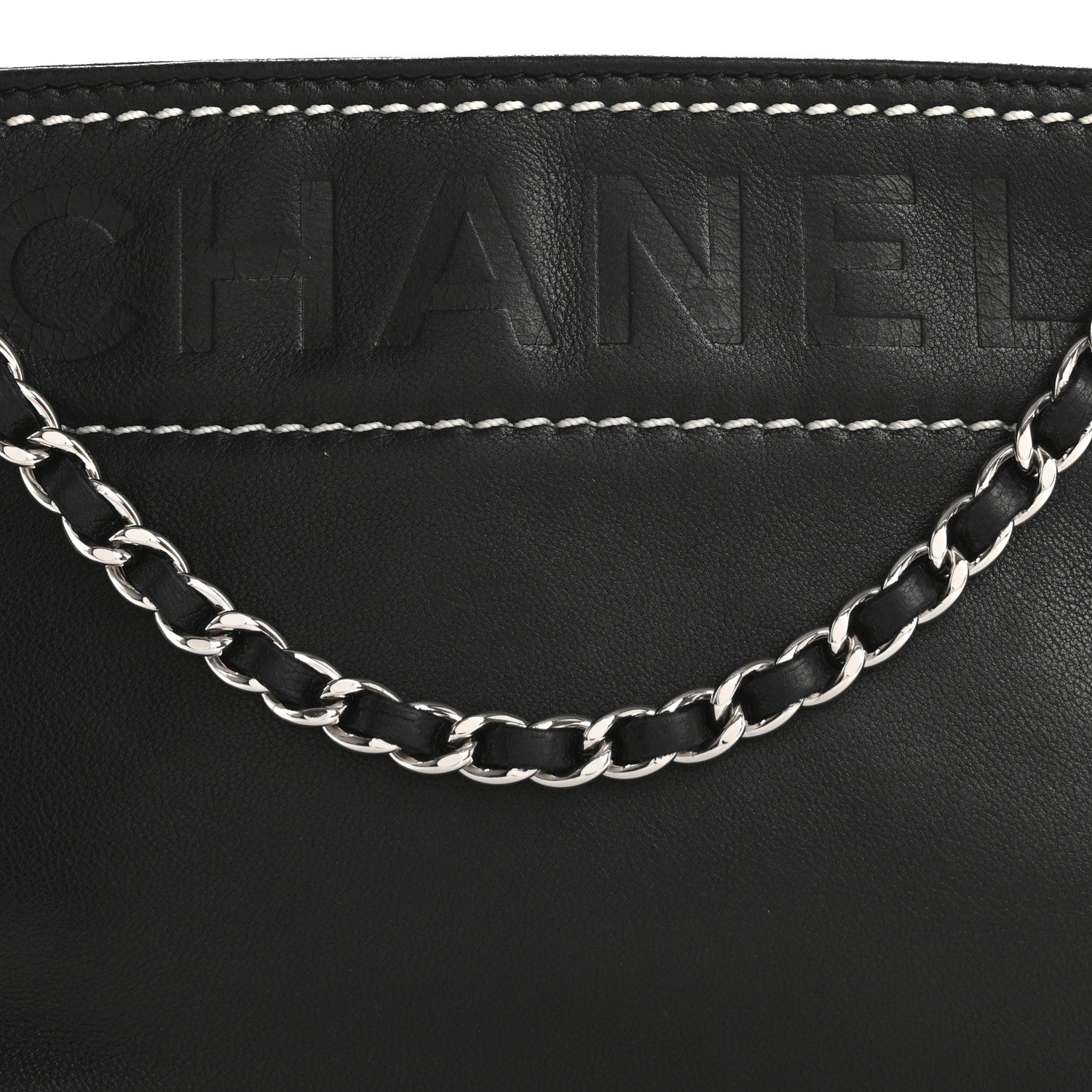Chanel Lambskin Lax Pochette Black 8 of 12