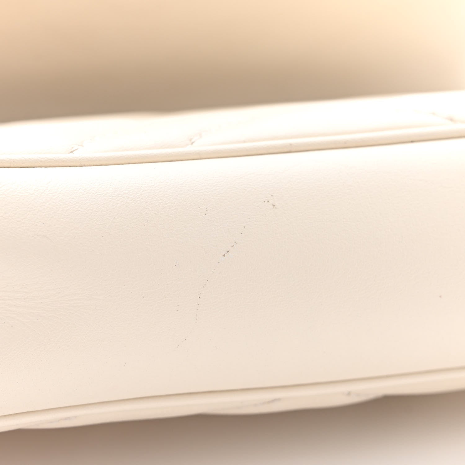 Gucci Calfskin Matelasse Super Mini GG Marmont Shoulder Bag White 12 of 12