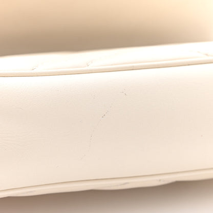 Gucci Calfskin Matelasse Super Mini GG Marmont Shoulder Bag White 12 of 12