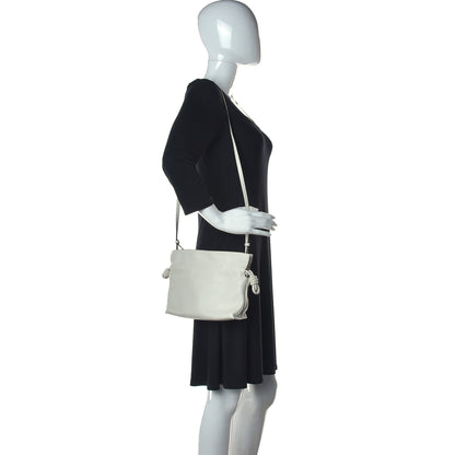 Loewe Calfskin Mini Flamenco Knot Bag White 2 of 16