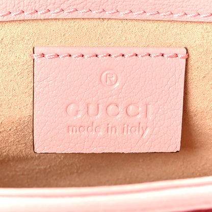 Gucci Azalea Calfskin Enamel Matelasse Diagonal Super Mini Torchon GG Marmont Shoulder Bag New Cherry Red Wild Rose 7 of 10