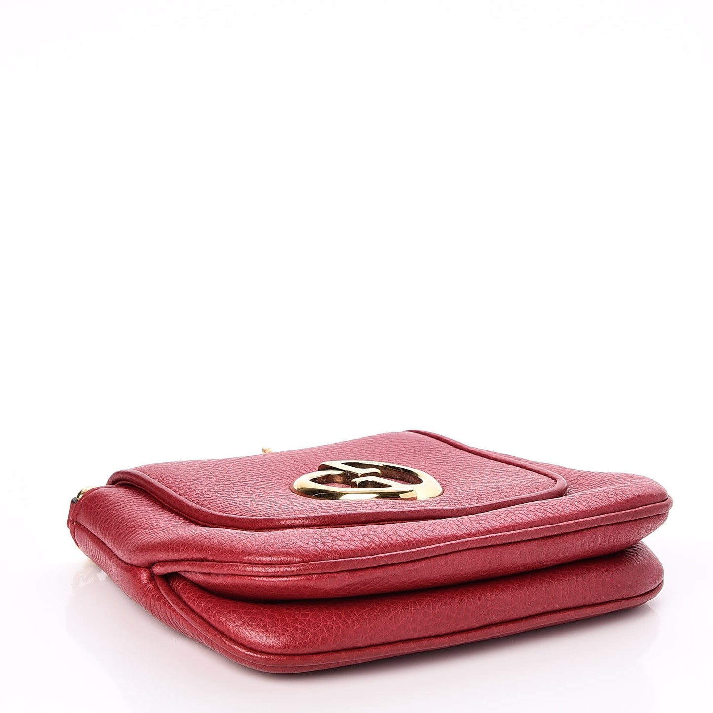 Pebbled Calfskin Small 1973 Chain Shoulder Bag Red