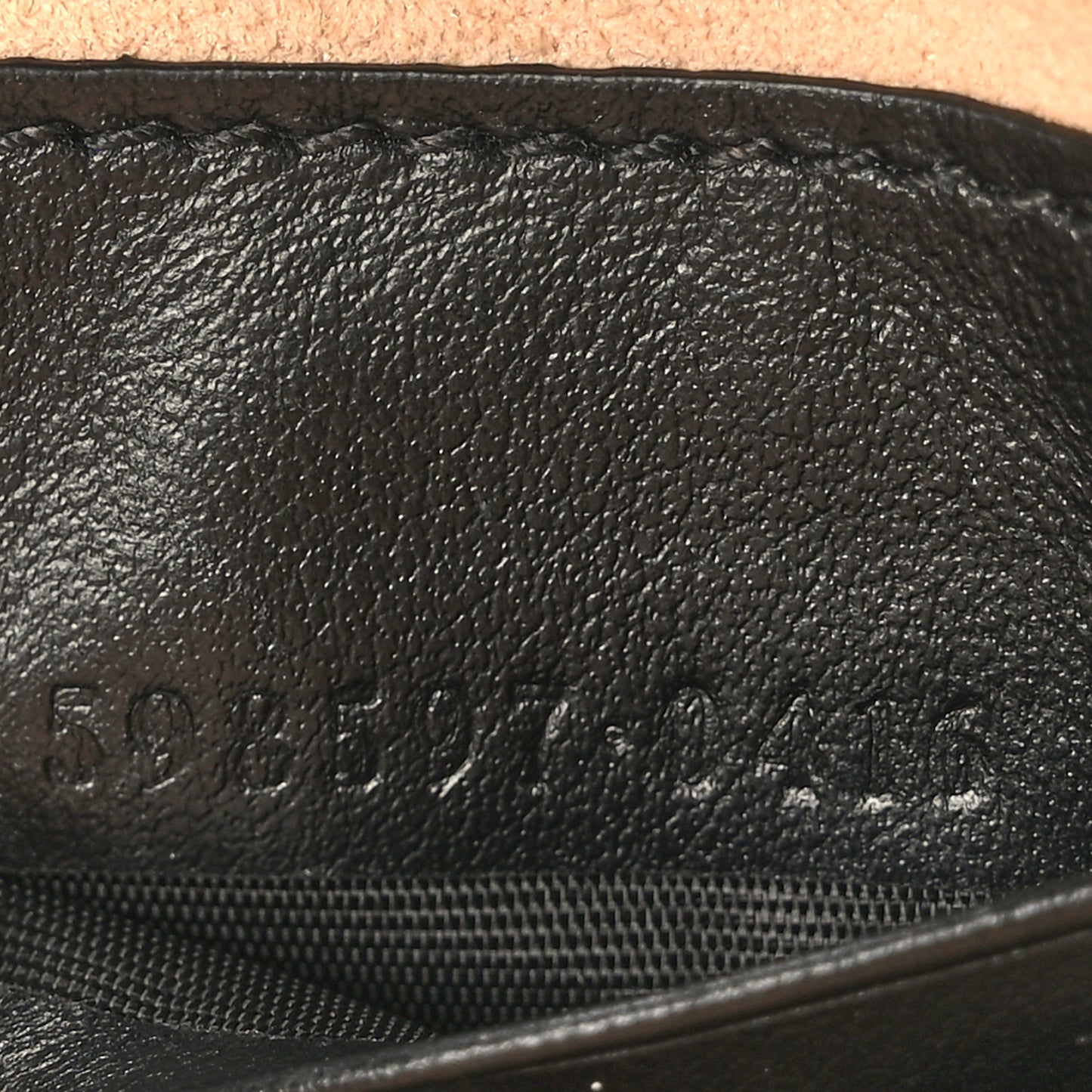 Calfskin Matelasse Mini GG Marmont Crossbody Bag Black