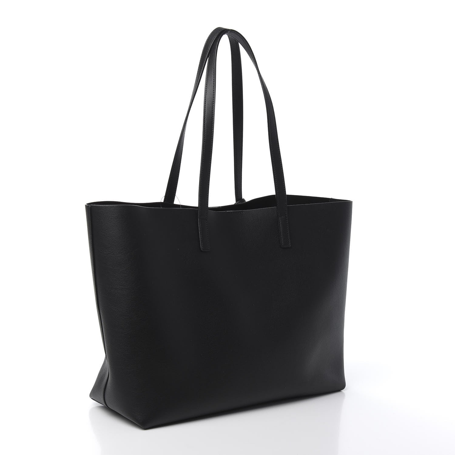 Saint Laurent Calfskin Large Shopping Tote Black 3 of 9